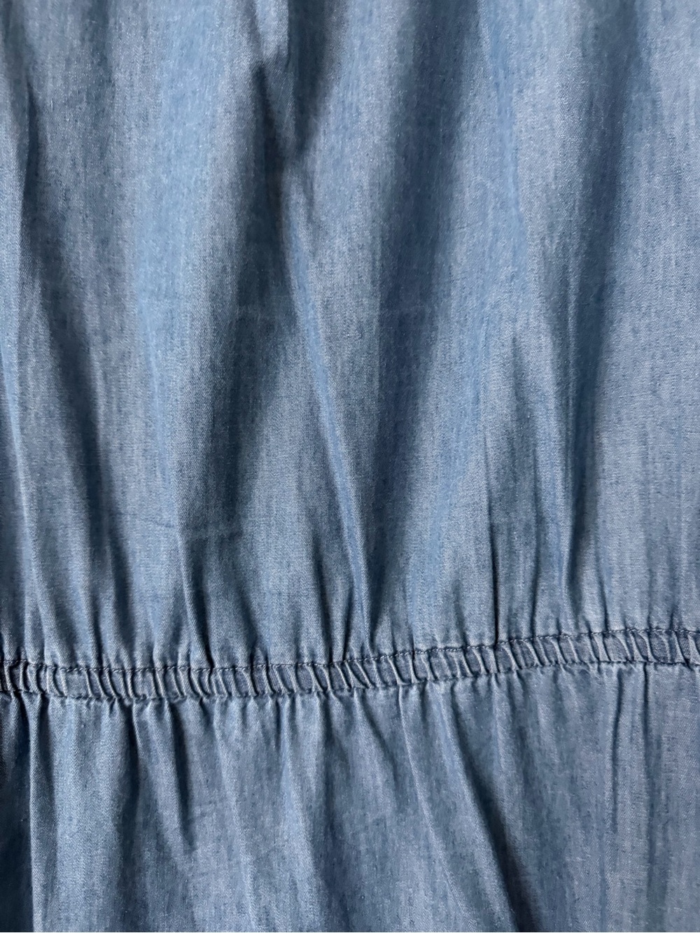 GAP Women’s Light Blue Chambray Dress with Tie Waist, size M, like new - Picture 5 of 7